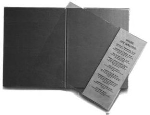 Inserts to add a page or two to your restaurant menus