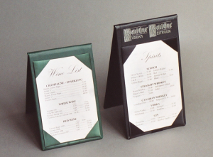 Standard Table Tents for Table Top Displays
