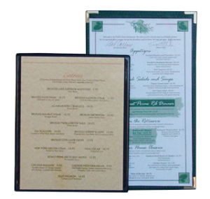 Clear Plastic Menu Boards Double Sided for restaurants