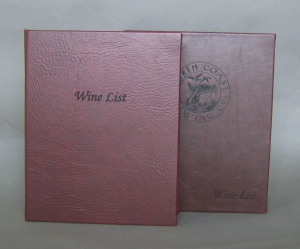  Monterey Wine List Covers and Wine Lists Books in Twilight Faux Leather