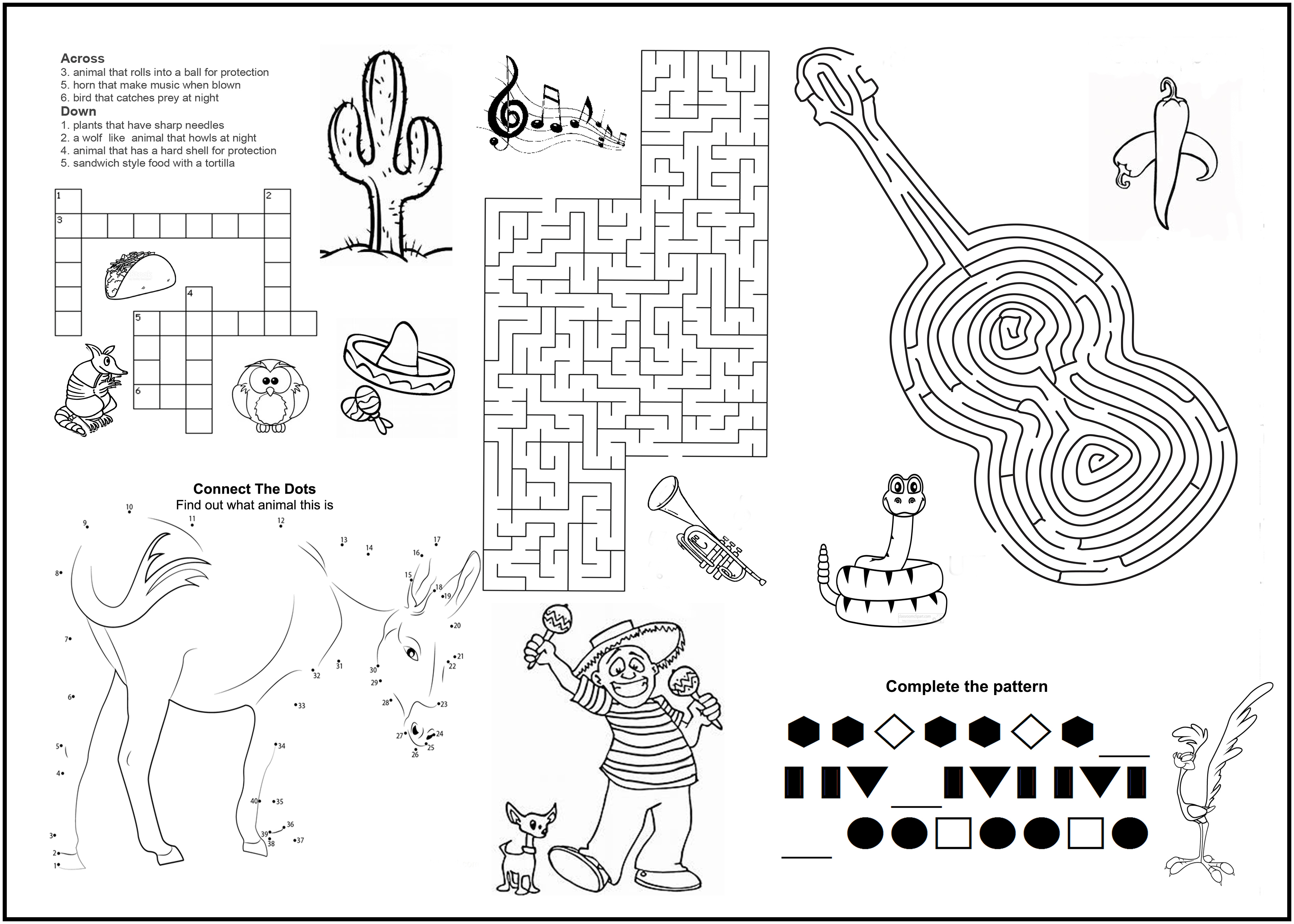 Printable Restaurant Activity Sheets Printable Word Searches