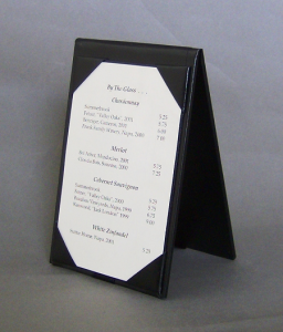 Restaurant Table Tents with Permalin upgrade 