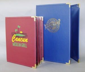 Rigid Royal Cafe Menu Covers wit Clear Pockets