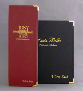 Windsor Wine List Holders and Wine Menu Books Imitation Leather