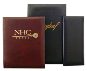 Leather Menu Covers for fine dining restaurants