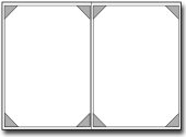 Double Panel Casebound menu covers configuration