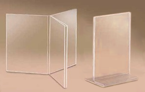 Acrylic table stands plastic