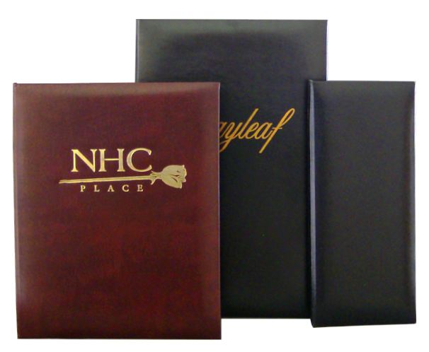Leather Menu Covers for fine dining