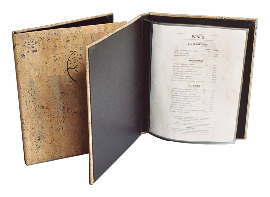 Wine List Cover Cork